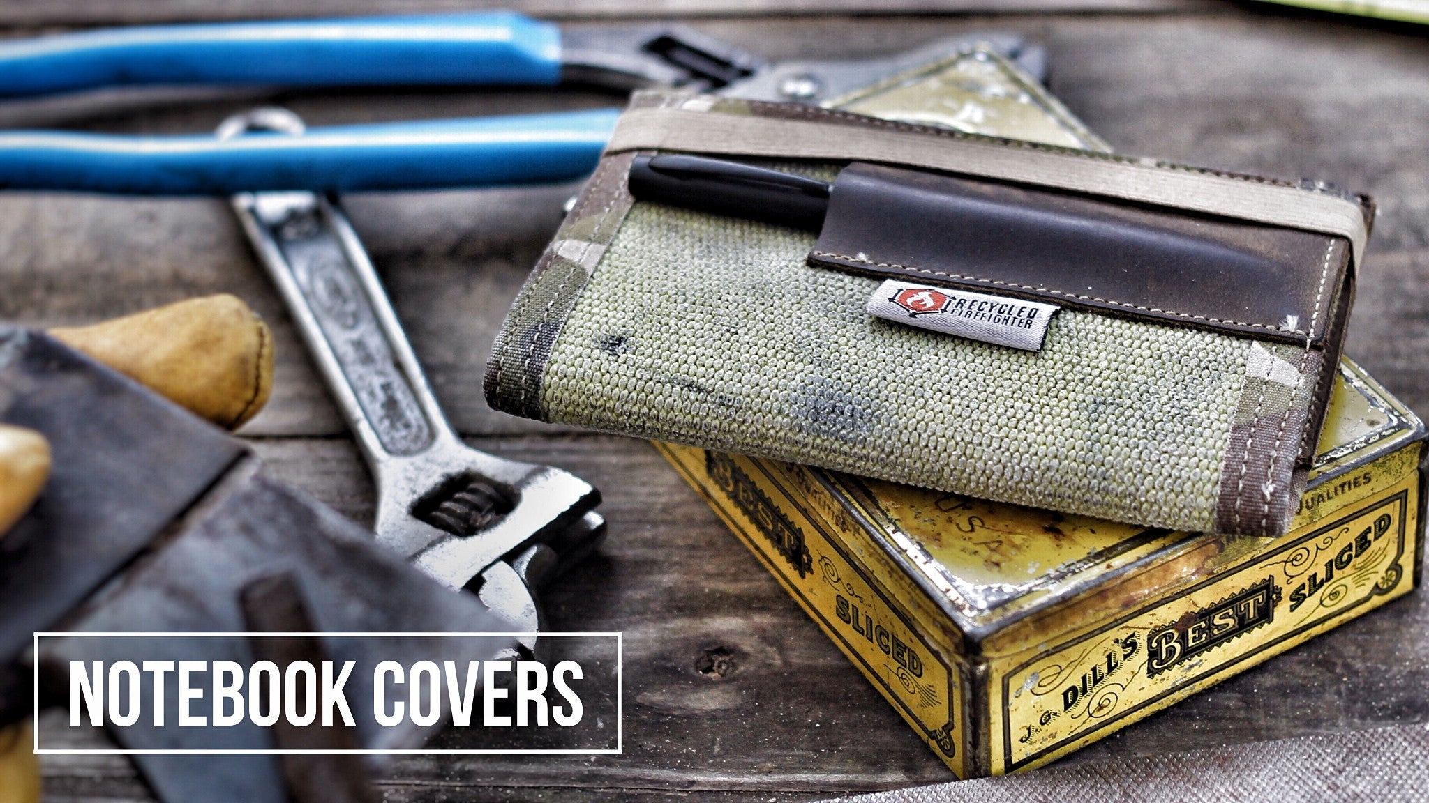 Notebook Covers - Recycled Firefighter