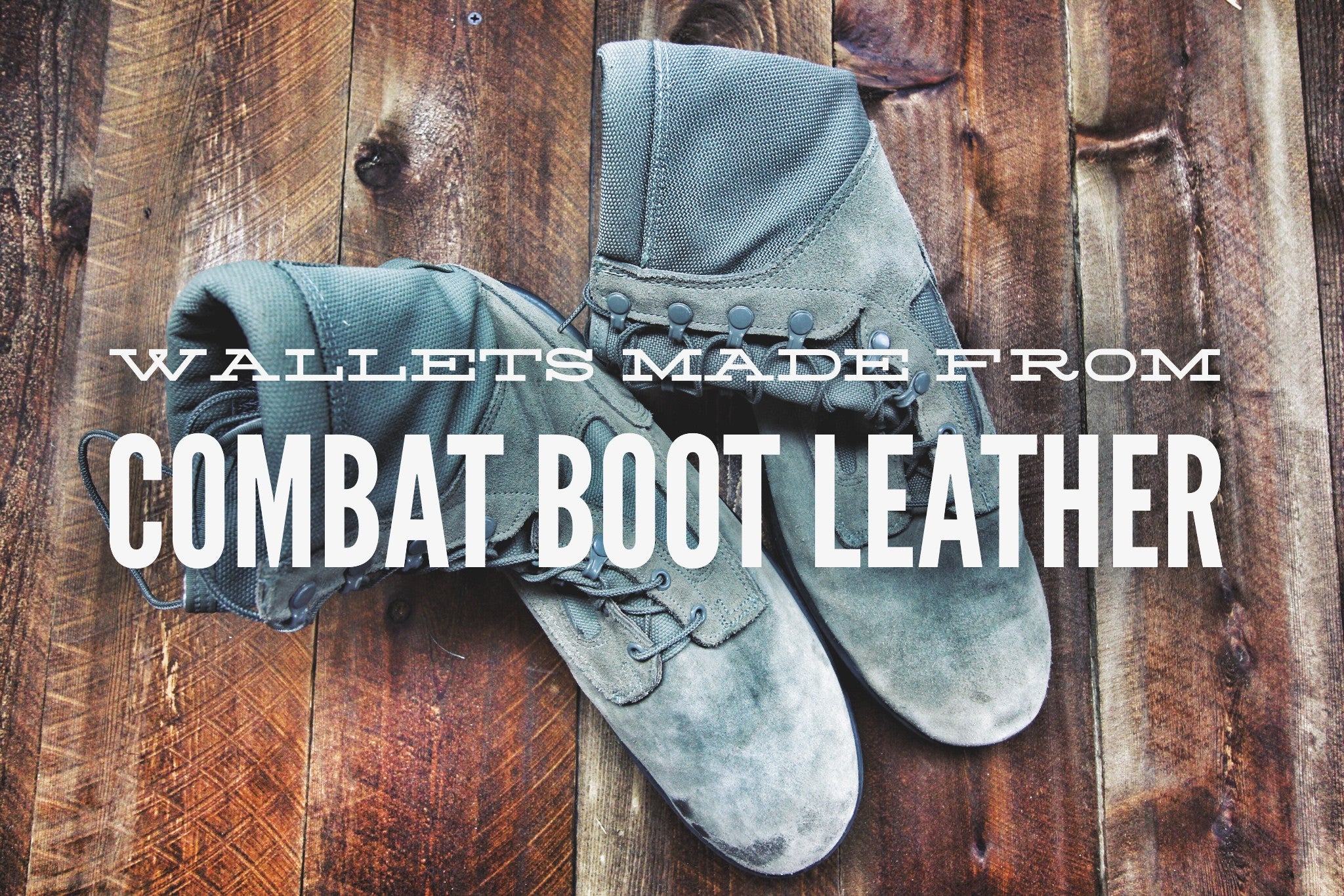 Wallets Made from U.S. Combat Boot Leather - Recycled Firefighter