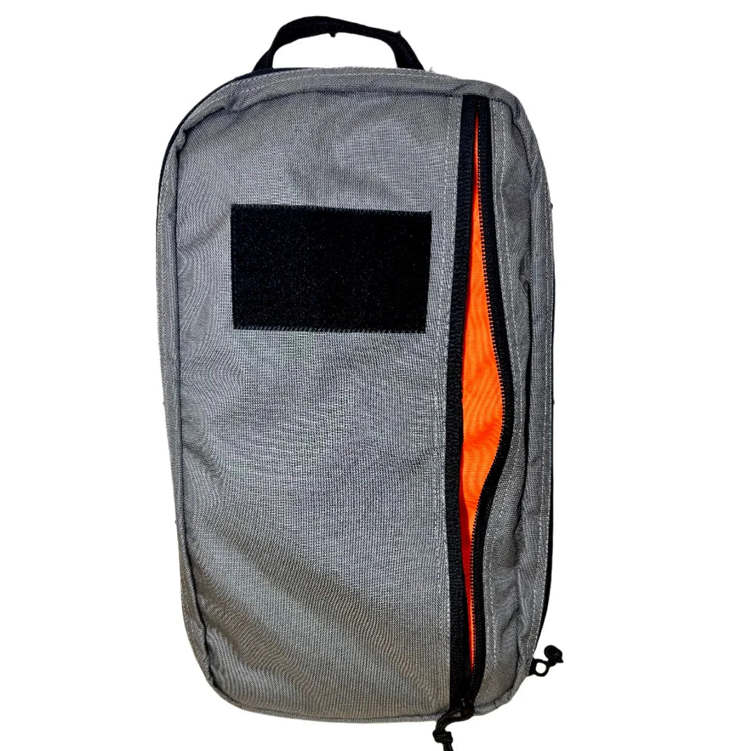 Recycled Firefighter's compact 12 hr heather grey 12 Hour pack. Lightweight design reduces fatigue during active carry.