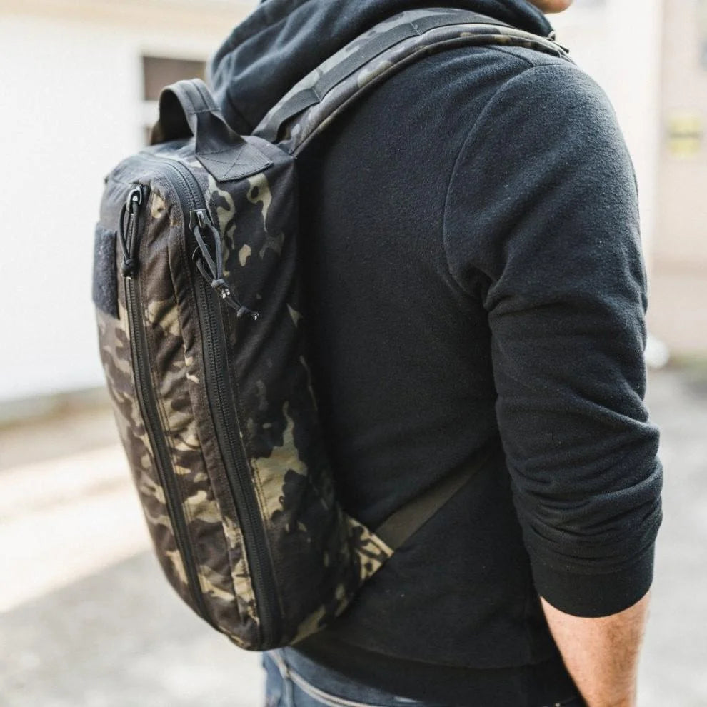 Recycled Firefighter 12 Hour pack in 12 hr mcamblk. Streamlined design handles half-day missions without bulk.