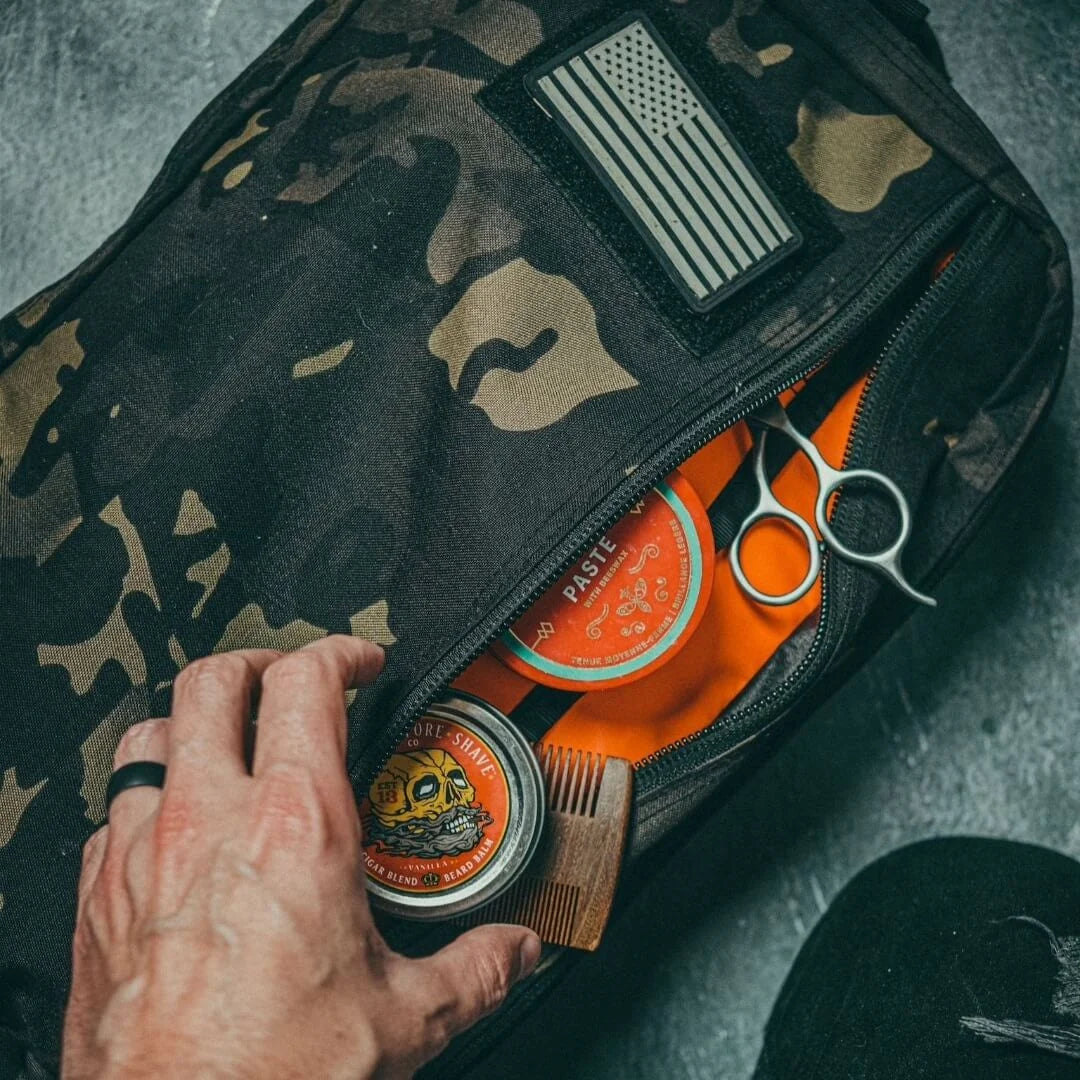 Recycled Firefighter 12 Hour pack in 12 hr mcamblk. Streamlined design handles half-day missions without bulk.