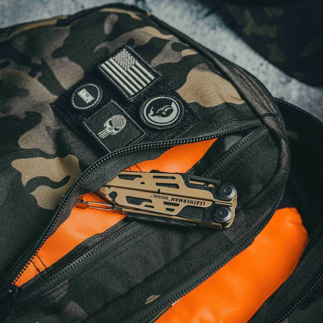 Recycled Firefighter 12 Hour pack in 12 hr mcamblk. Streamlined design handles half-day missions without bulk.