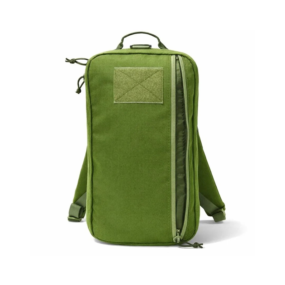 Recycled Firefighter's compact 12 hr olive drab 12 Hour pack. Lightweight design reduces fatigue during active carry.