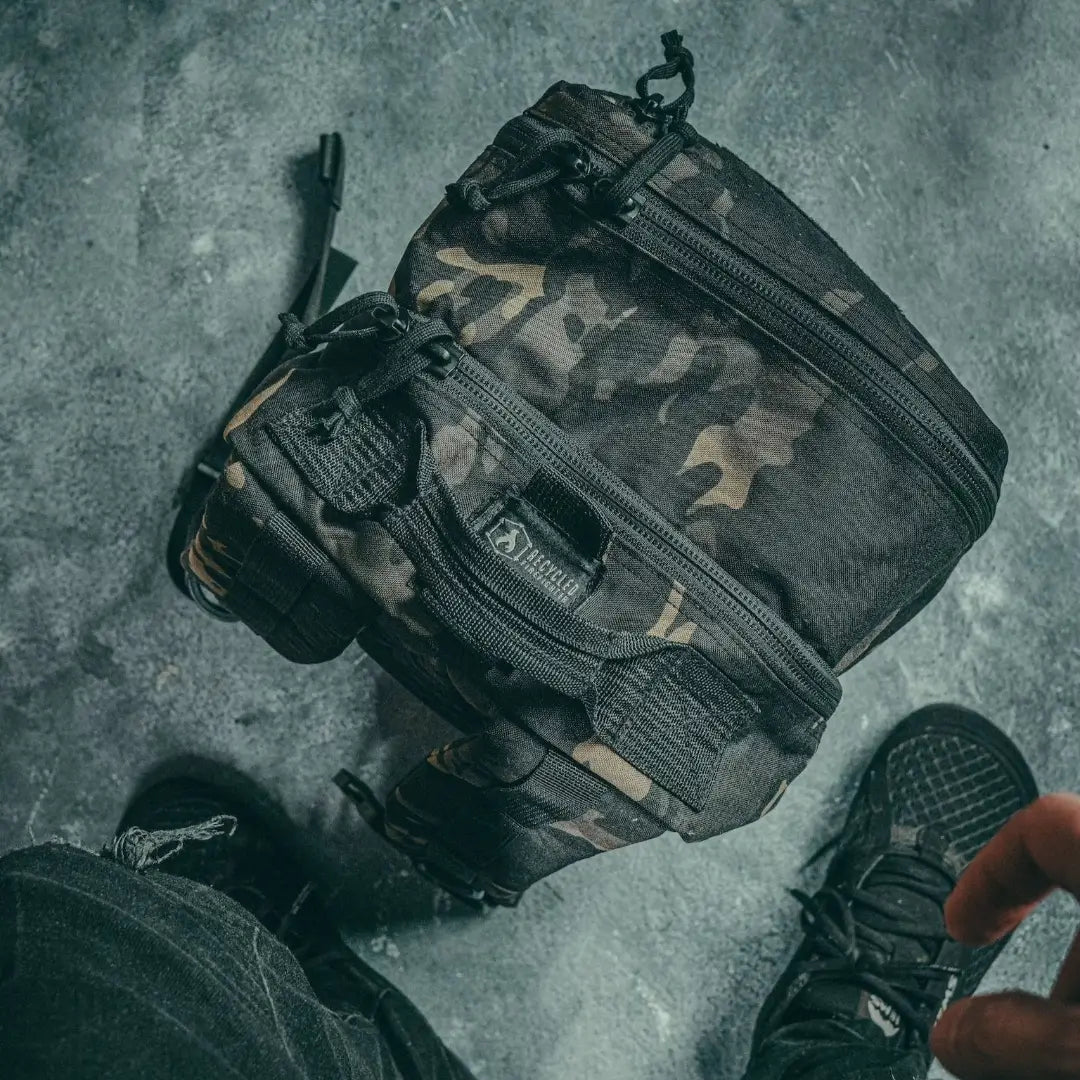 Tactical 12 Hour Plus Backpack 500D featuring 12 HR PLUS MCAMBLK by Recycled Firefighter. Durable construction designed for professional operations.