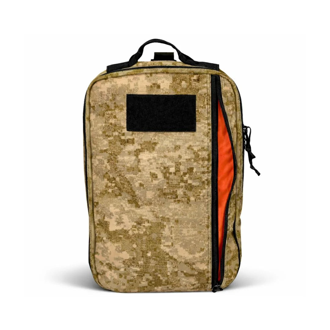 Recycled Firefighter 24 Hour Backpack in desert digital. 24-liter capacity with multiple compartments organizes daily tactical gear for professional operations.
