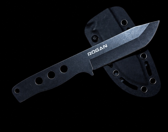 ROGAN Field Knife - RECON (Comes with sheath and belt clip.)
