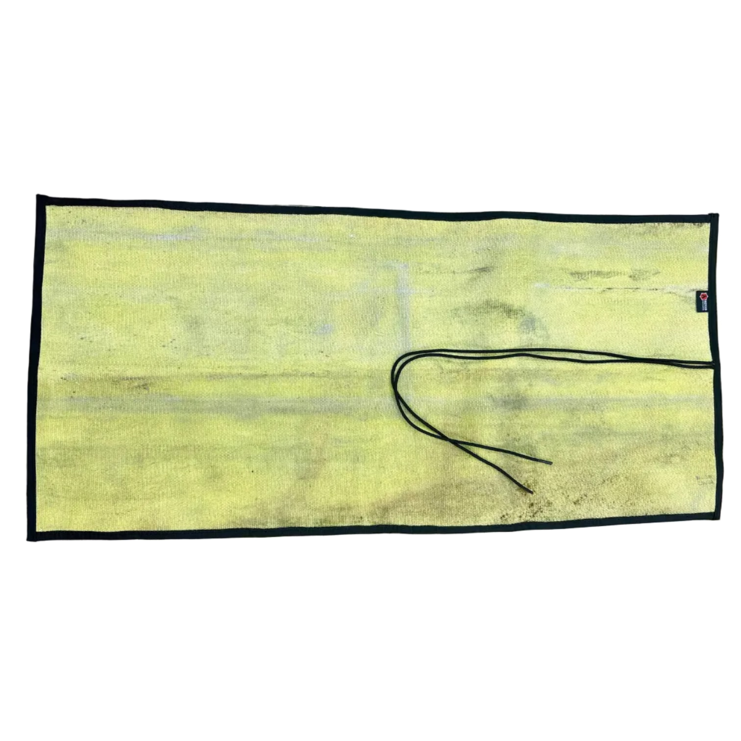 Drop Zone Mat Premium product view — repurposed fire hose work mat with Cordura backing — Recycled Firefighter