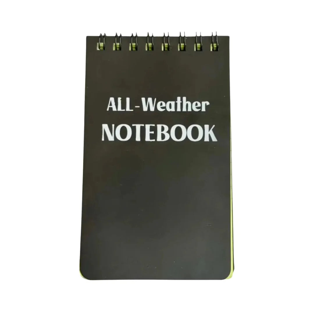 Professional All Weather Notebook featuring All Weather Notebook by Recycled Firefighter. Honors first responder service with durability.