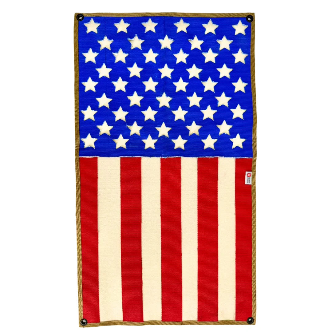 Professional American Flag Fire Hose Vertical featuring American Flag - Fire Hose - Vertical by Recycled Firefighter. Honors first responder service with durability.