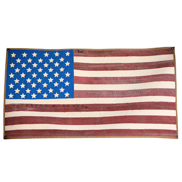 American Flag - Fire Hose - Vintage
