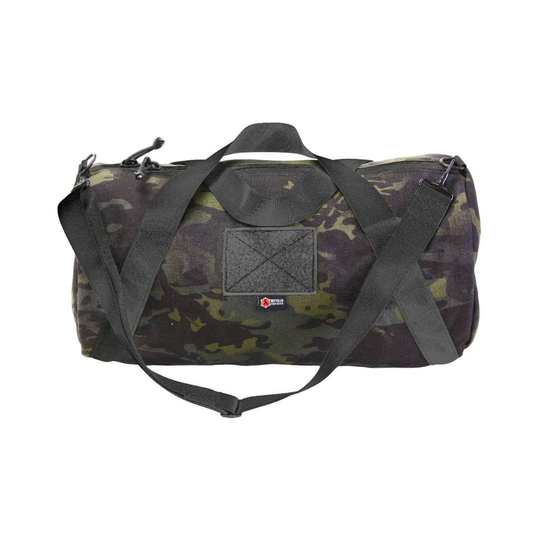 Tactical Barrel Duffle Bag 1000D featuring mcamblack by Recycled Firefighter. Durable construction designed for professional operations.