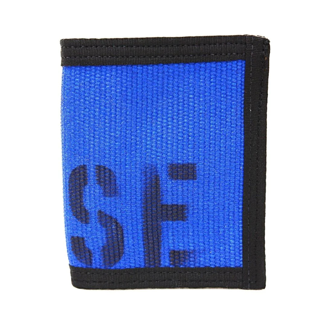 The Blue Black Hose edition Captain Wallet Firehose from Recycled Firefighter. Tactical quality designed for demanding professionals.