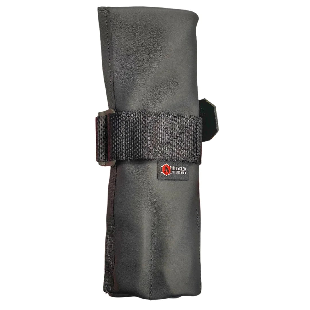 leather black black Combat Leather Tool Roll by Recycled Firefighter. Quality tactical gear celebrating first responder heritage.