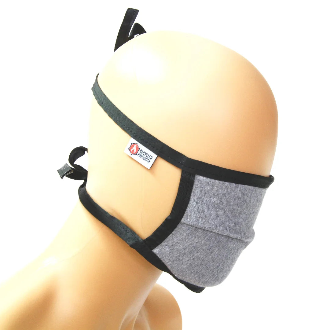 Recycled Firefighter grey black Cotton Mask. Professional-grade tactical construction for daily operations.