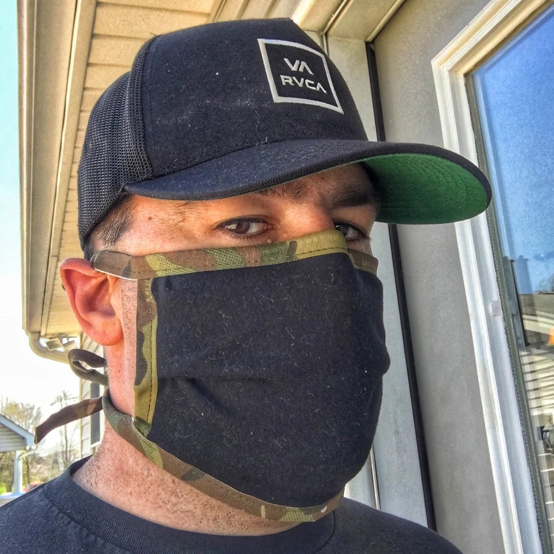 The Cotton Mask from Recycled Firefighter. Tactical quality meets professional design standards.