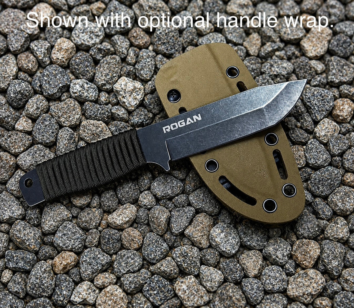 ROGAN Field Knife - RECON (Comes with sheath and belt clip.)