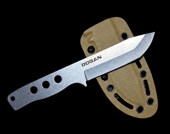 ROGAN Field Knife - RECON (Comes with sheath and belt clip.)