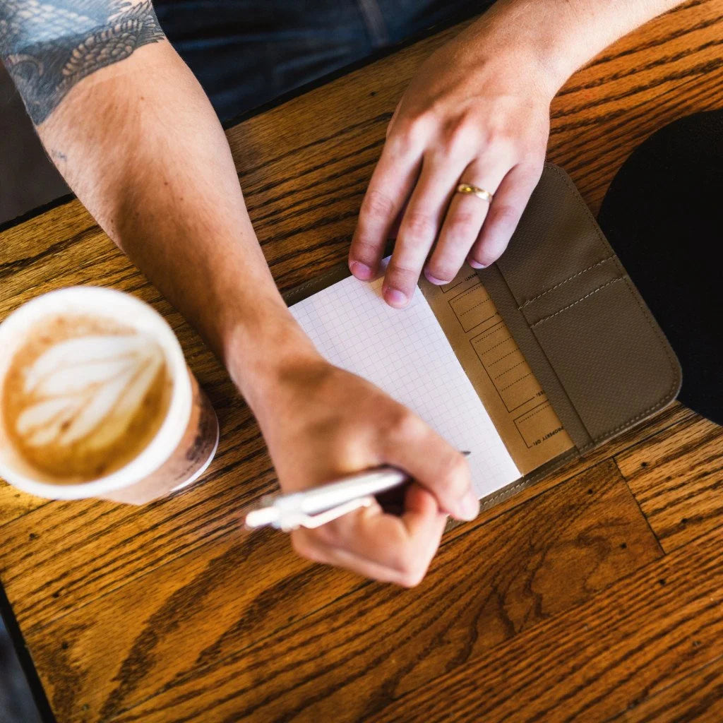 The Field Notes Wallet from Recycled Firefighter. Professional-grade quality for everyday tactical use and operations.