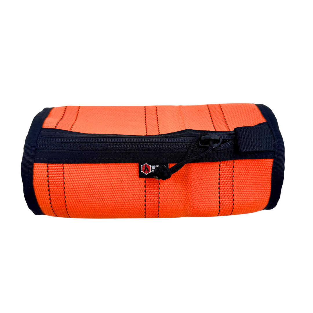Fire Hose Dopp Kit Recycledfirefighter in Orange