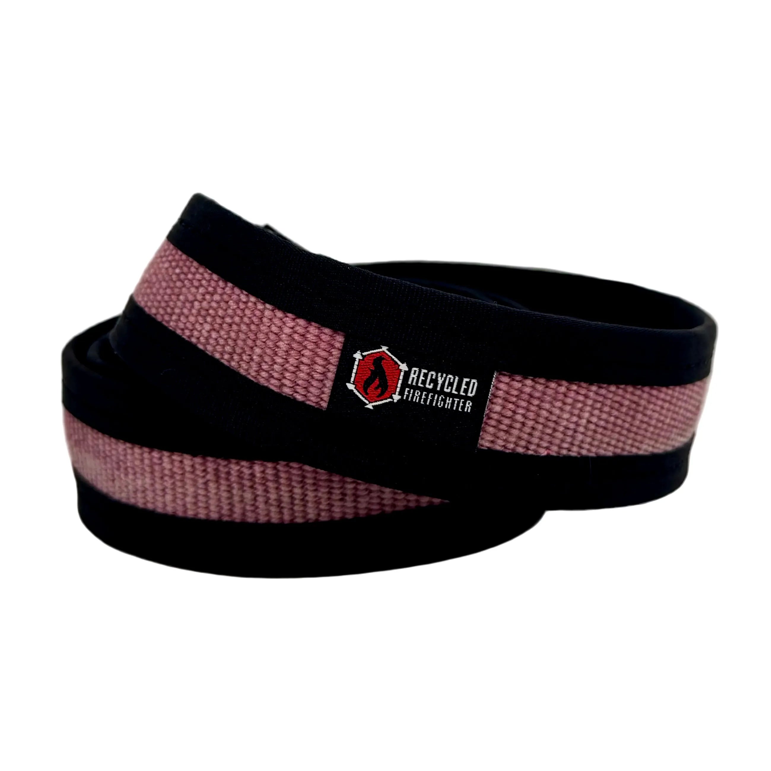 The vintage red Fire Hose EDC Belt by Recycled Firefighter. Quality construction meets professional tactical requirements for demanding operations.