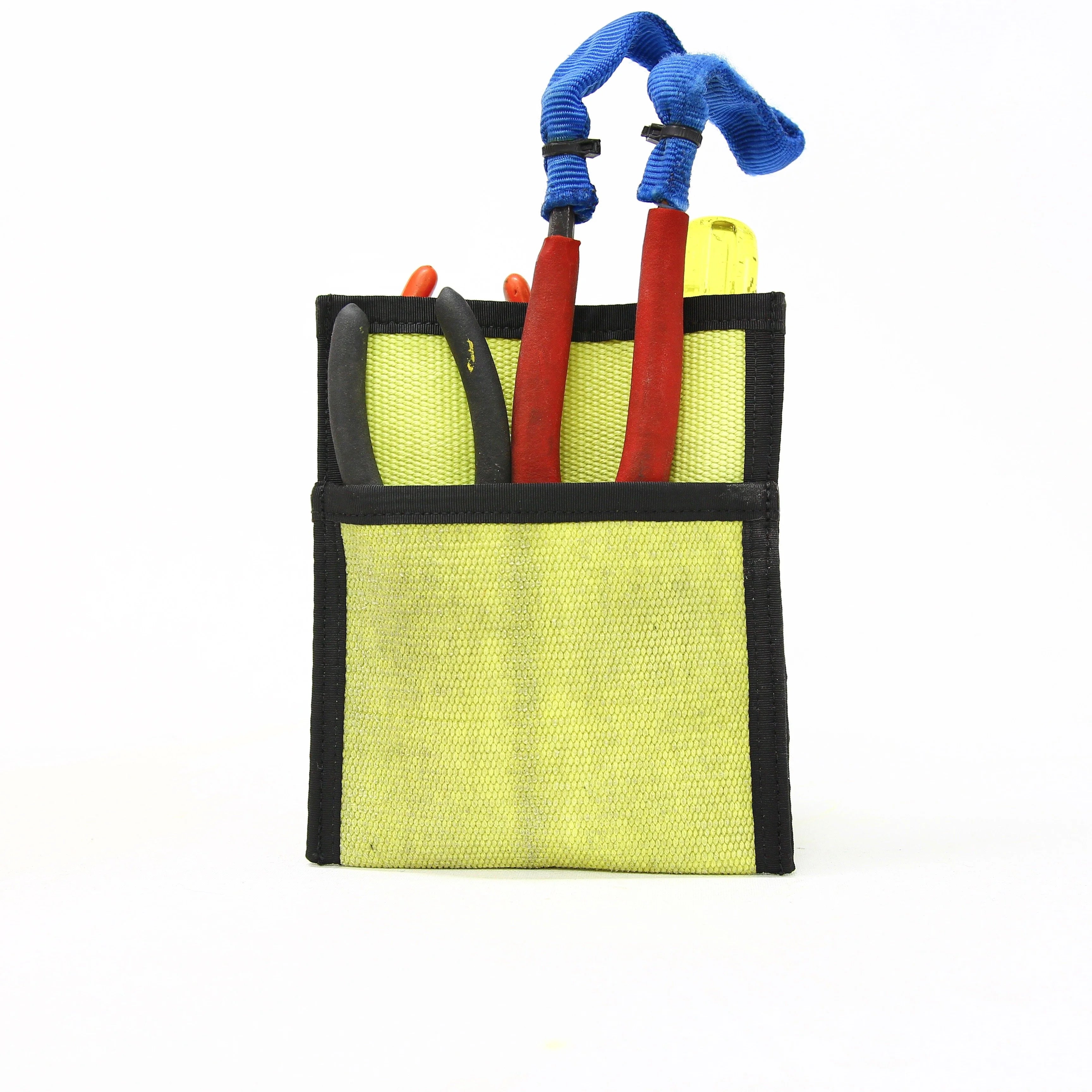 Recycled Firefighter yellow & black Fire Hose Tool Pouch. Professional-grade tactical construction for daily operations.