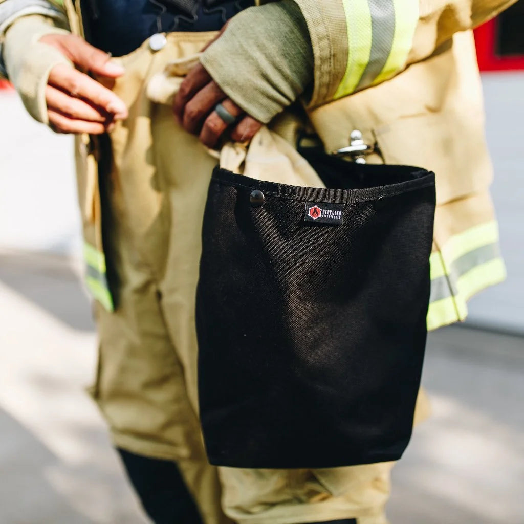 black Firefighter SCBA Mask Bag from Recycled Firefighter. Professional tactical construction for everyday operations.