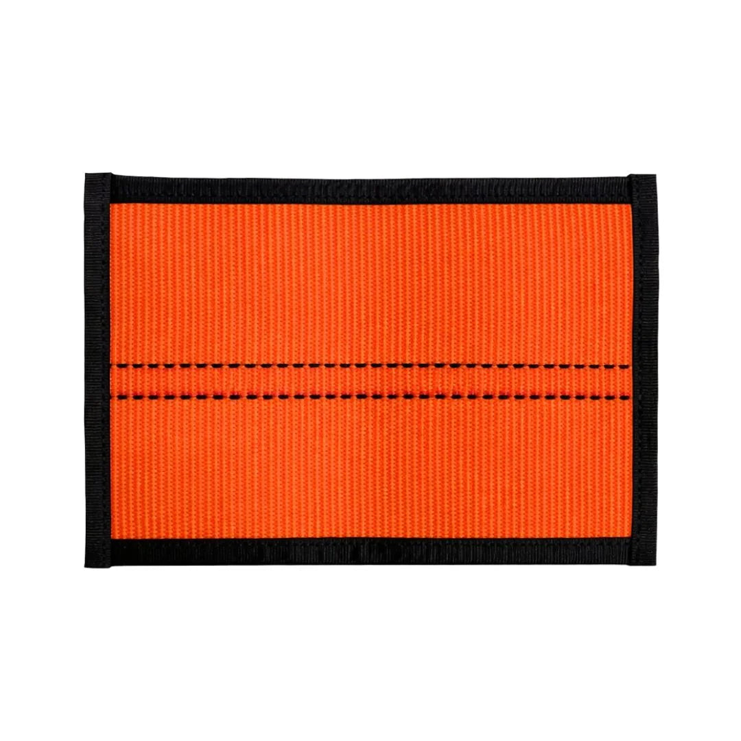The orange & black Flat EDC Pouch Firehose by Recycled Firefighter. Quality construction meets professional tactical requirements for demanding operations.
