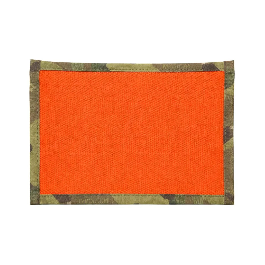 Recycled Firefighter Flat EDC Pouch Firehose in orange & multicam. Professional tactical design built for durability and daily use by first responders.