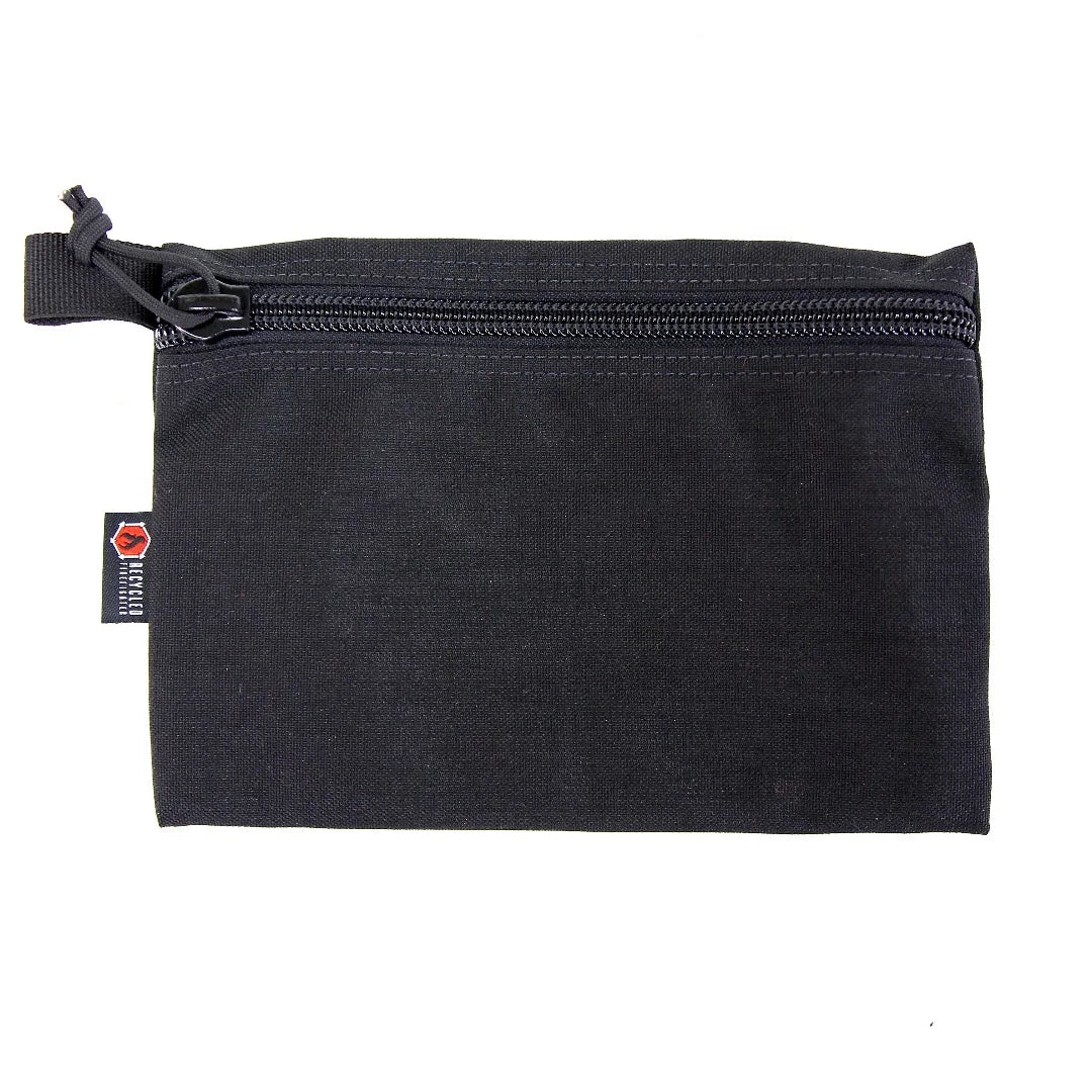 Tactical Flat Zippered Gear Pouch Large featuring black by Recycled Firefighter. Durable construction designed for professional operations.