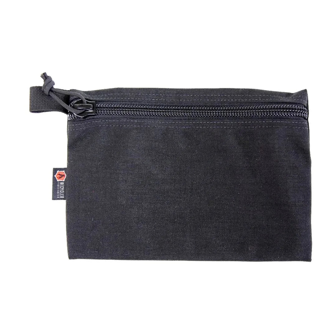 Tactical Flat Zippered Gear Pouch Large featuring black by Recycled Firefighter. Durable construction designed for professional operations.