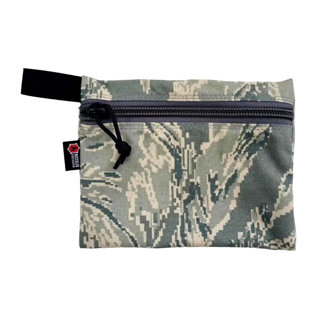 The digital tiger stripe edition Flat Zippered Gear Pouch Large from Recycled Firefighter. Tactical quality designed for demanding professionals.