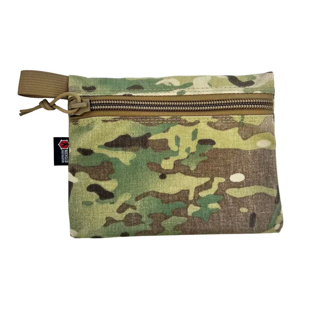 Recycled Firefighter presents the Flat Zippered Gear Pouch Large in multicam. Professional design meets everyday durability.