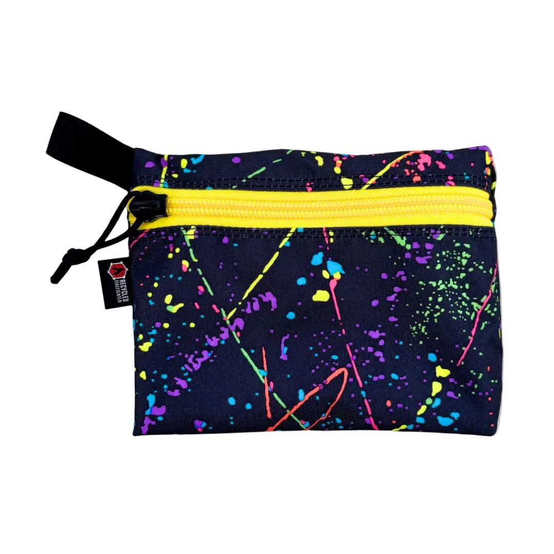 Flat Zippered Gear Pouch Large by Recycled Firefighter - splatter. Reliable tactical gear for professional daily operations.