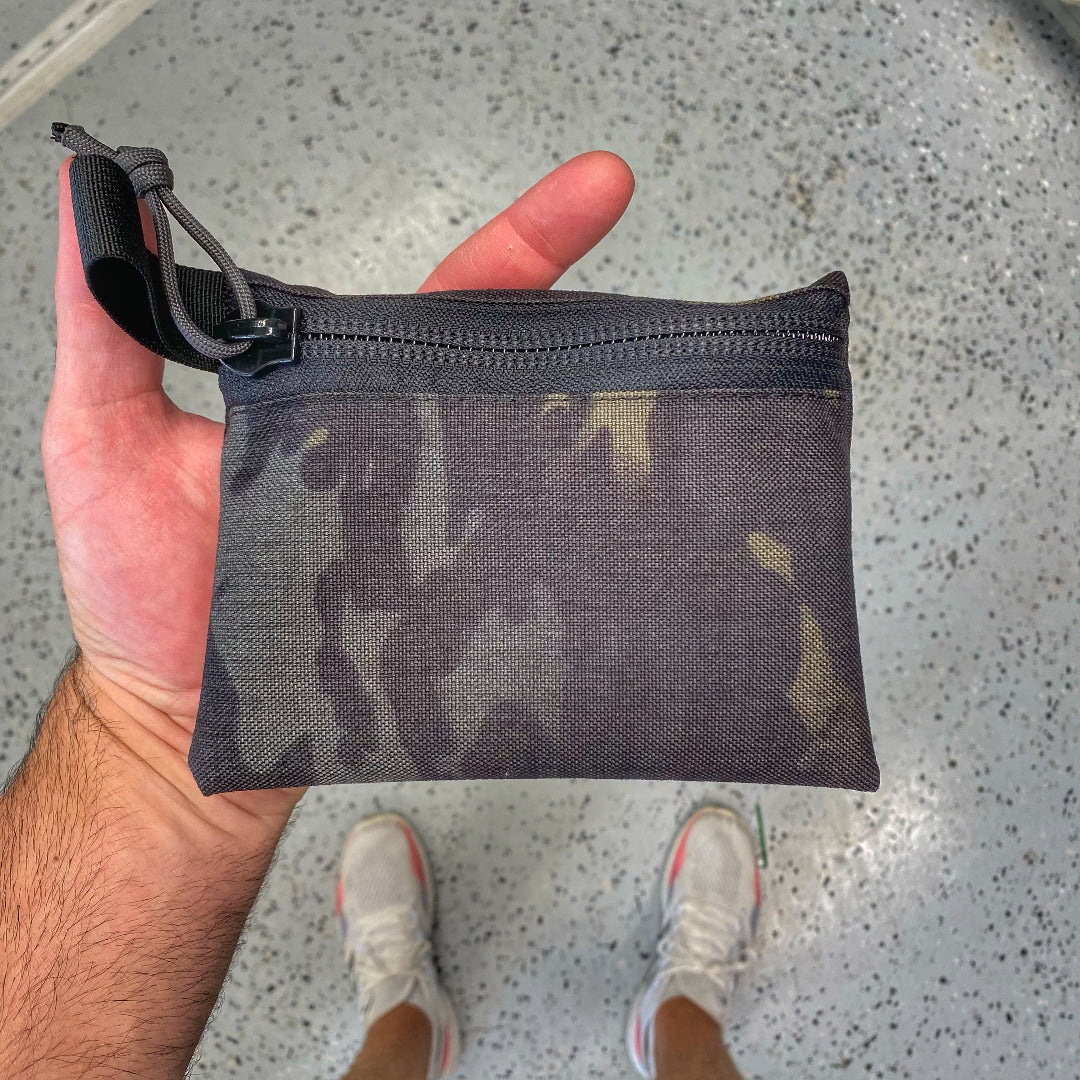 Flat Zippered Gear Pouch - Medium Recycled Firefighter