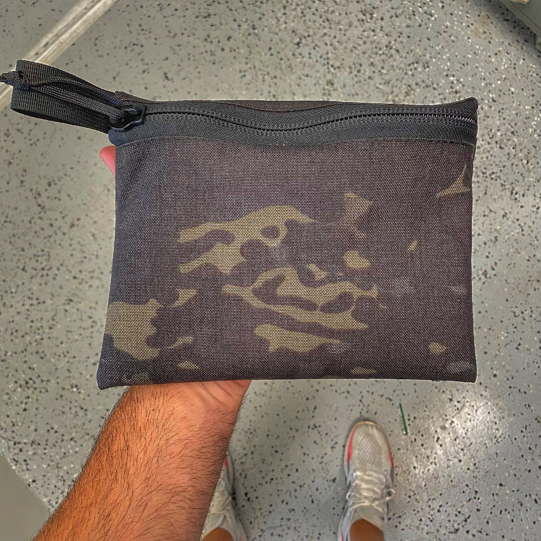 Flat Zippered Gear Pouch - Medium Recycled Firefighter