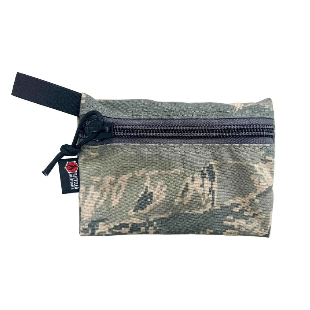 The digital tiger stripe edition Flat Zippered Gear Pouch Medium from Recycled Firefighter. Tactical quality designed for demanding professionals.