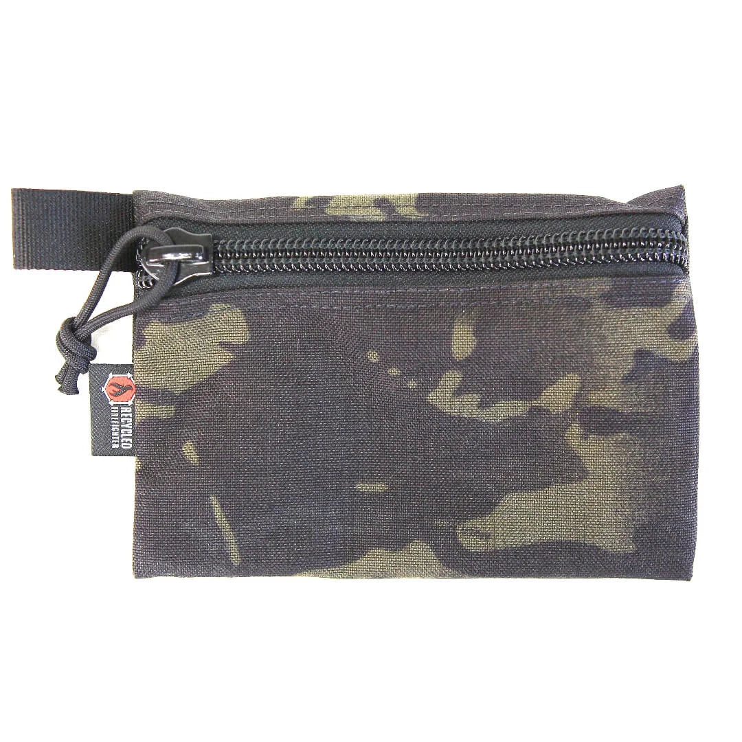 Professional Flat Zippered Gear Pouch Medium in multicamblack by Recycled Firefighter. Tactical design honors first responder service with quality materials.