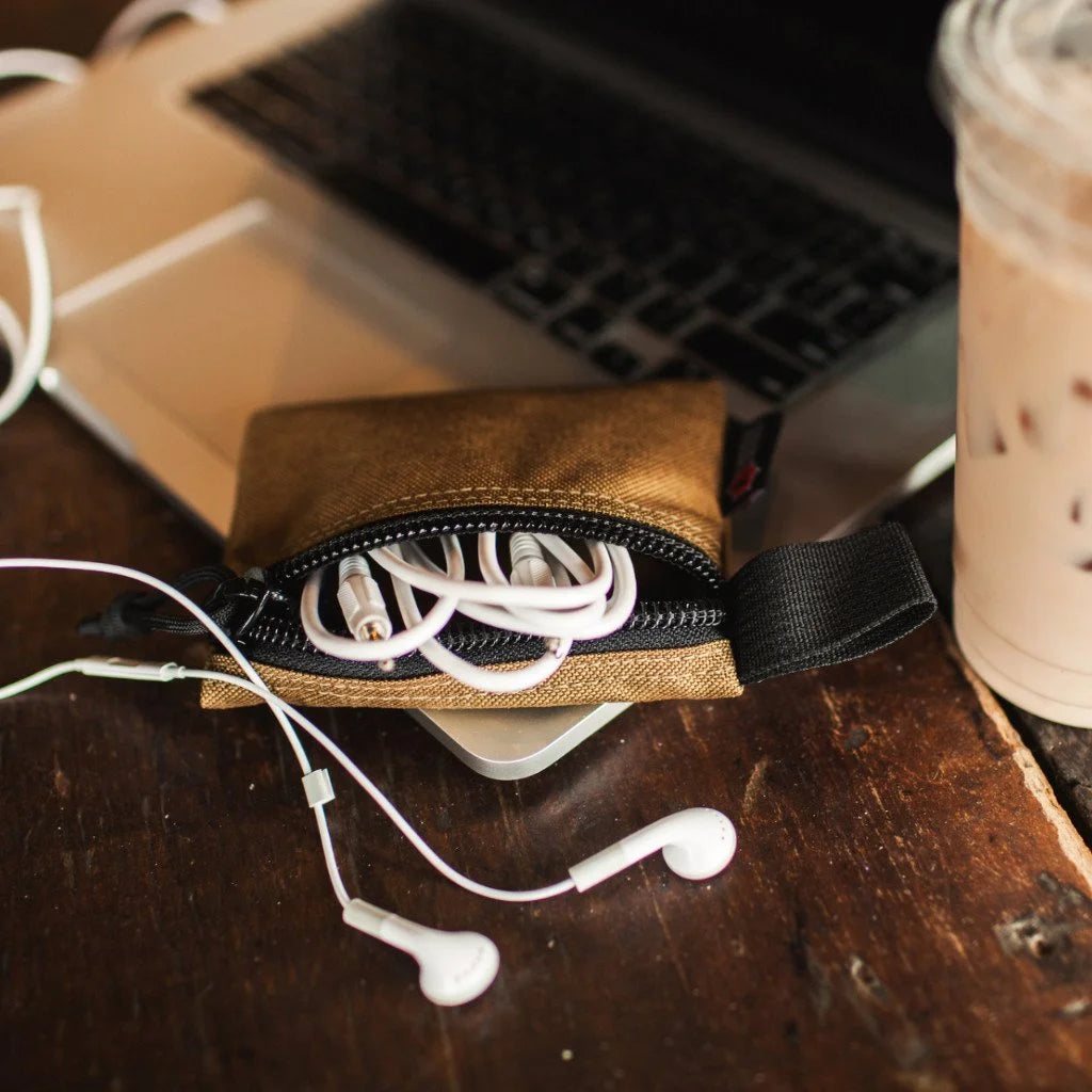 Flat Zippered Gear Pouch Small by Recycled Firefighter. Reliable tactical gear for professional daily operations.