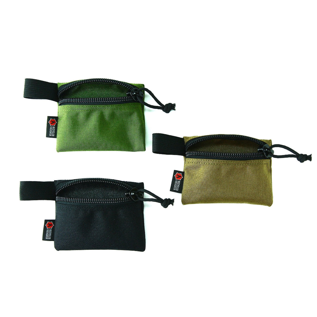 Flat Zippered Gear Pouch Small by Recycled Firefighter. Reliable tactical gear for professional daily operations.