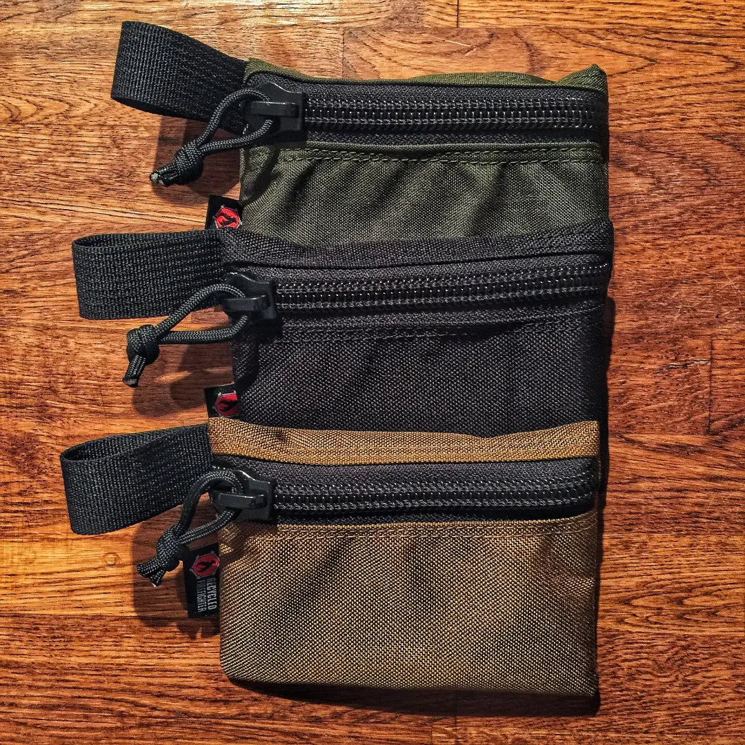 Flat Zippered Gear Pouch Small by Recycled Firefighter. Reliable tactical gear for professional daily operations.