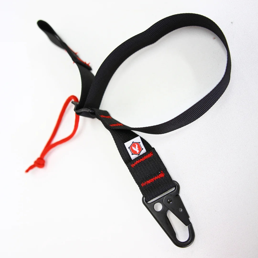 The black Glove Strap from Recycled Firefighter. Tactical quality meets professional design standards.