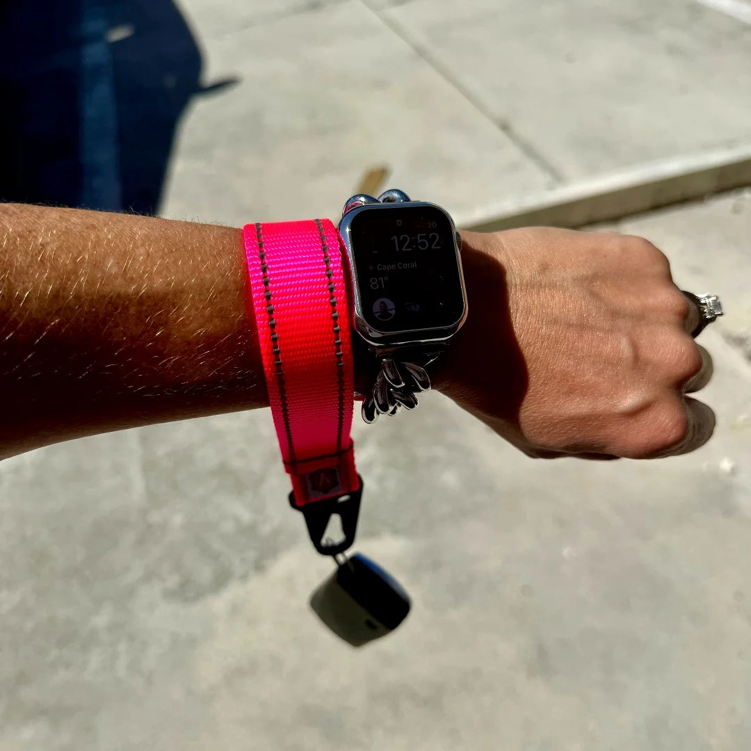 A versatile Grab & Go Loop from Recycled Firefighter featuring heavy-duty Mil-Spec webbing and a loop-side Velcro surface for modular gear organization.