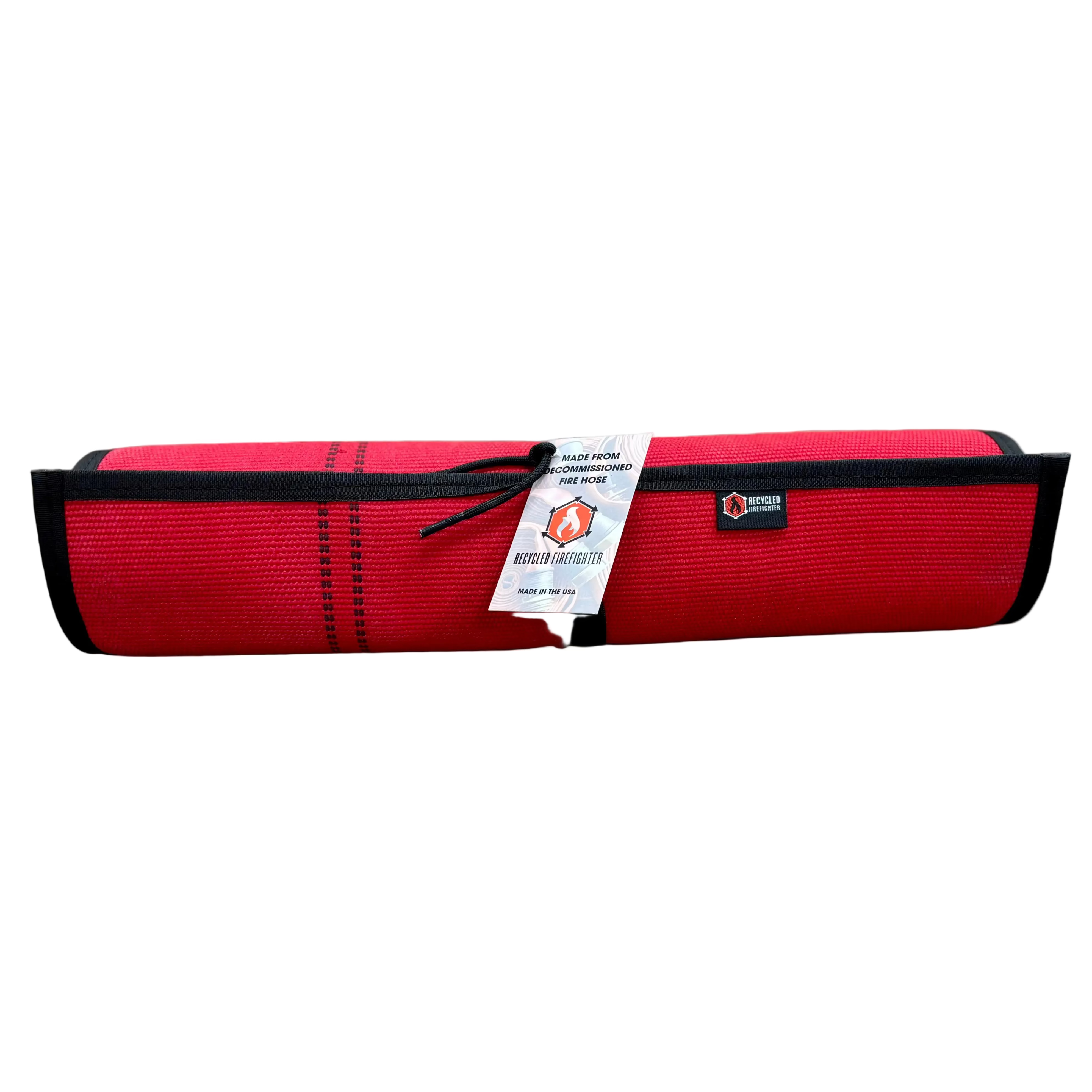 Drop Zone Mat — Premium Fire Hose work mat by Recycled Firefighter, USA-made with 1000D Cordura backing.