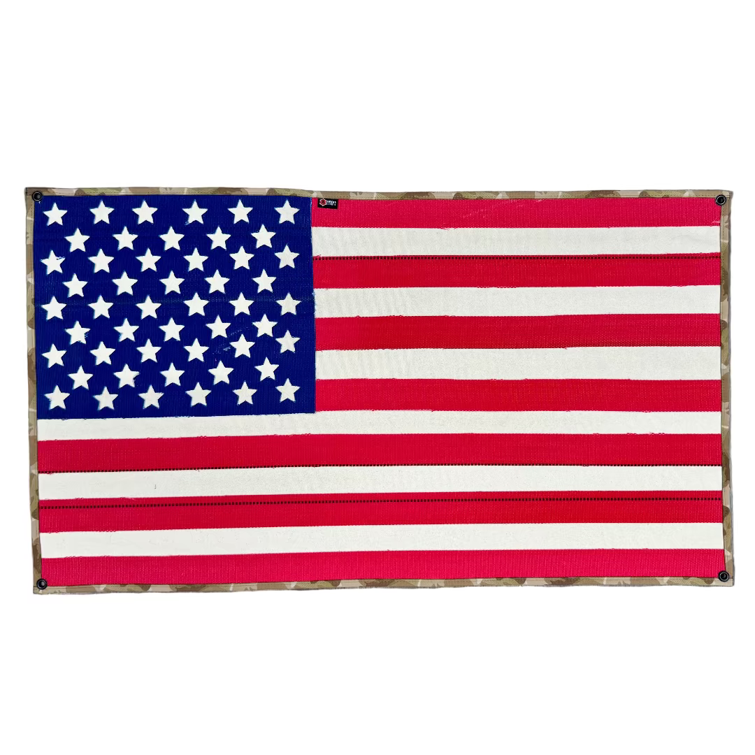 LARGE - ARID American Flag - Fire Hose Recycled Firefighter