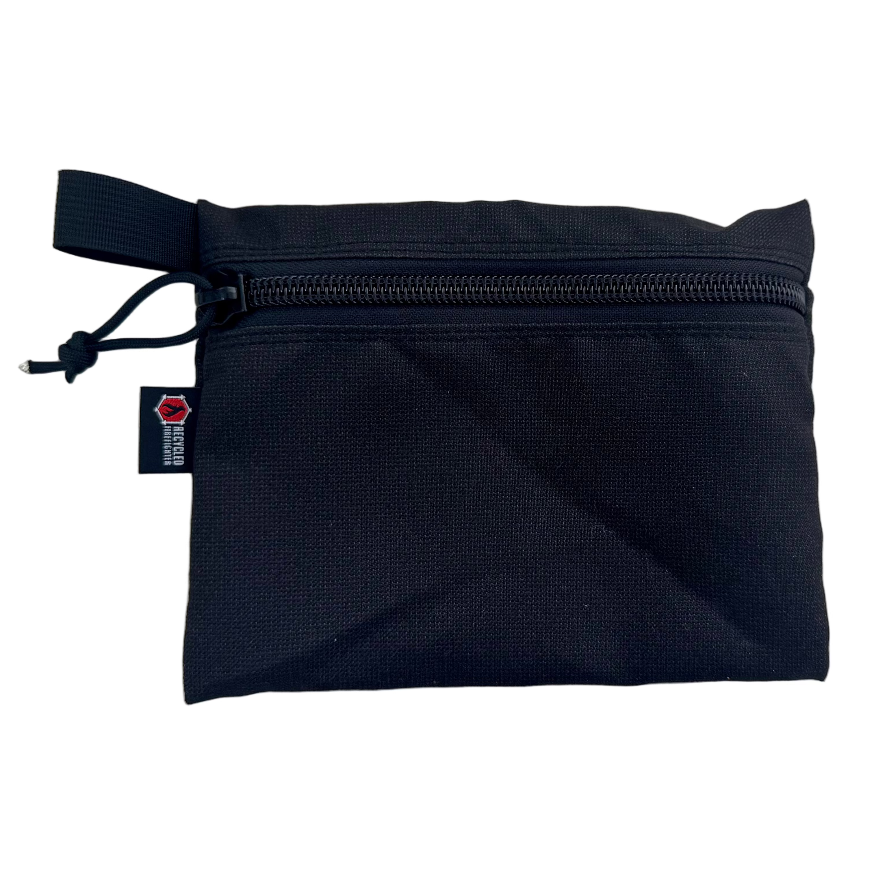 MSA Bunker Gear - Black & Black Flat Zippered Gear Pouch - Large Recycled Firefighter