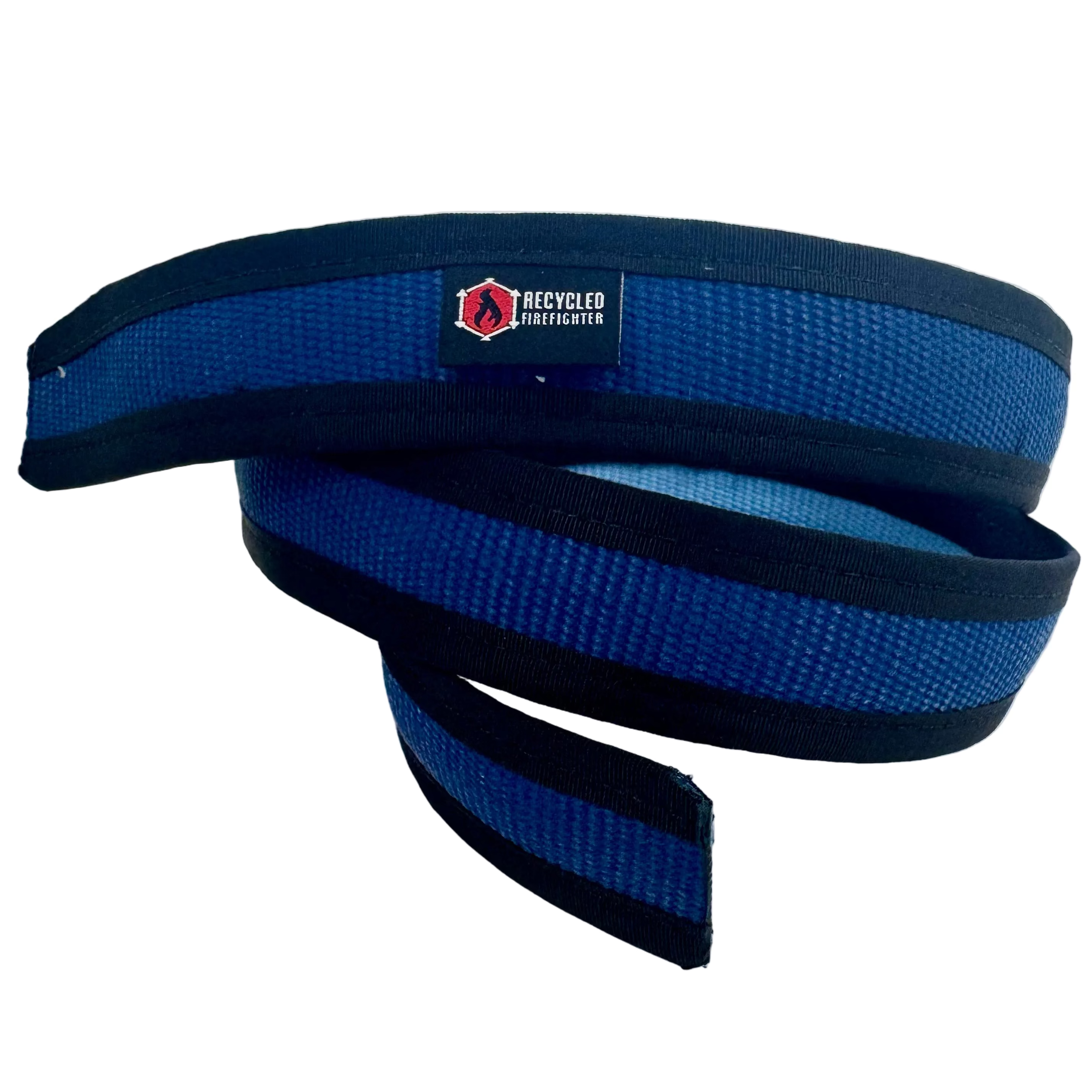 Fire Hose EDC Belt by Recycled Firefighter — 1.5 inch handmade everyday carry belt from real decommissioned fire hose, double-stitched with Mil-Spec binding on each edge.