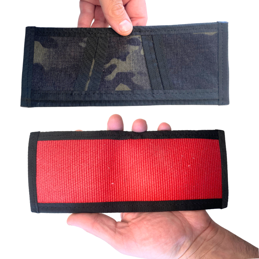 Lieutenant wallet Firehose Edition Multicam Black and Red Fire Hose Recycled Firefighter