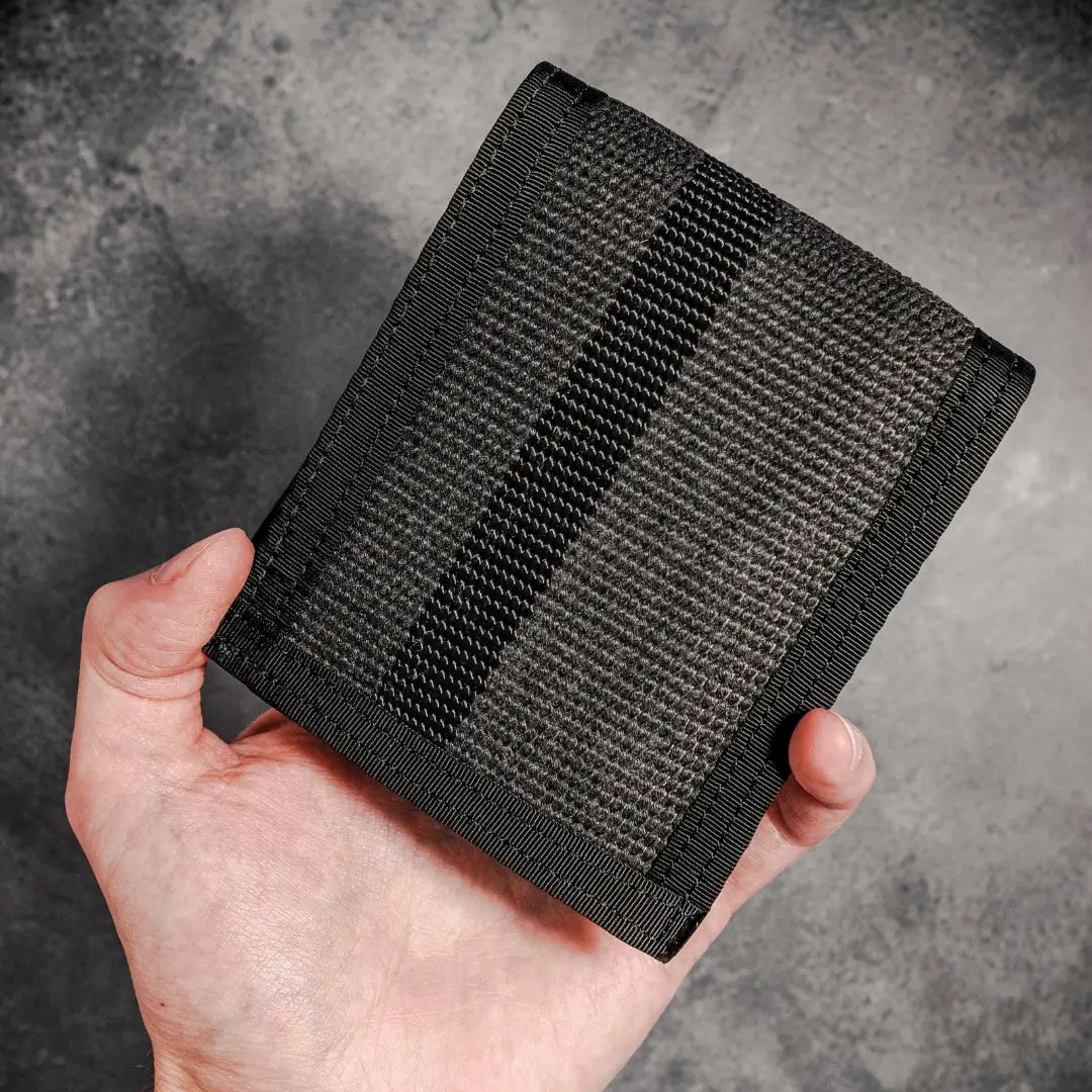 The black fire hose edition Lieutenant Wallet Firehose from Recycled Firefighter. Tactical quality designed for demanding professionals.