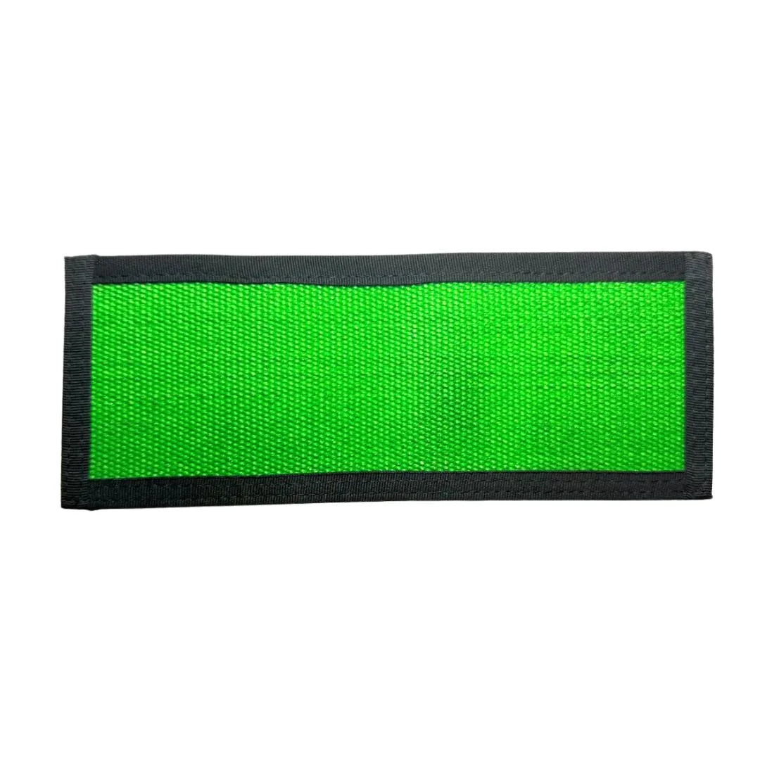green fire hose Lieutenant Wallet Firehose by Recycled Firefighter. Quality tactical gear celebrating first responder heritage.