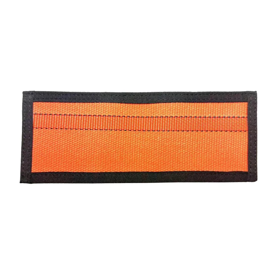 Lieutenant Wallet Firehose by Recycled Firefighter - orange fire hose. Reliable tactical gear for professional daily operations.